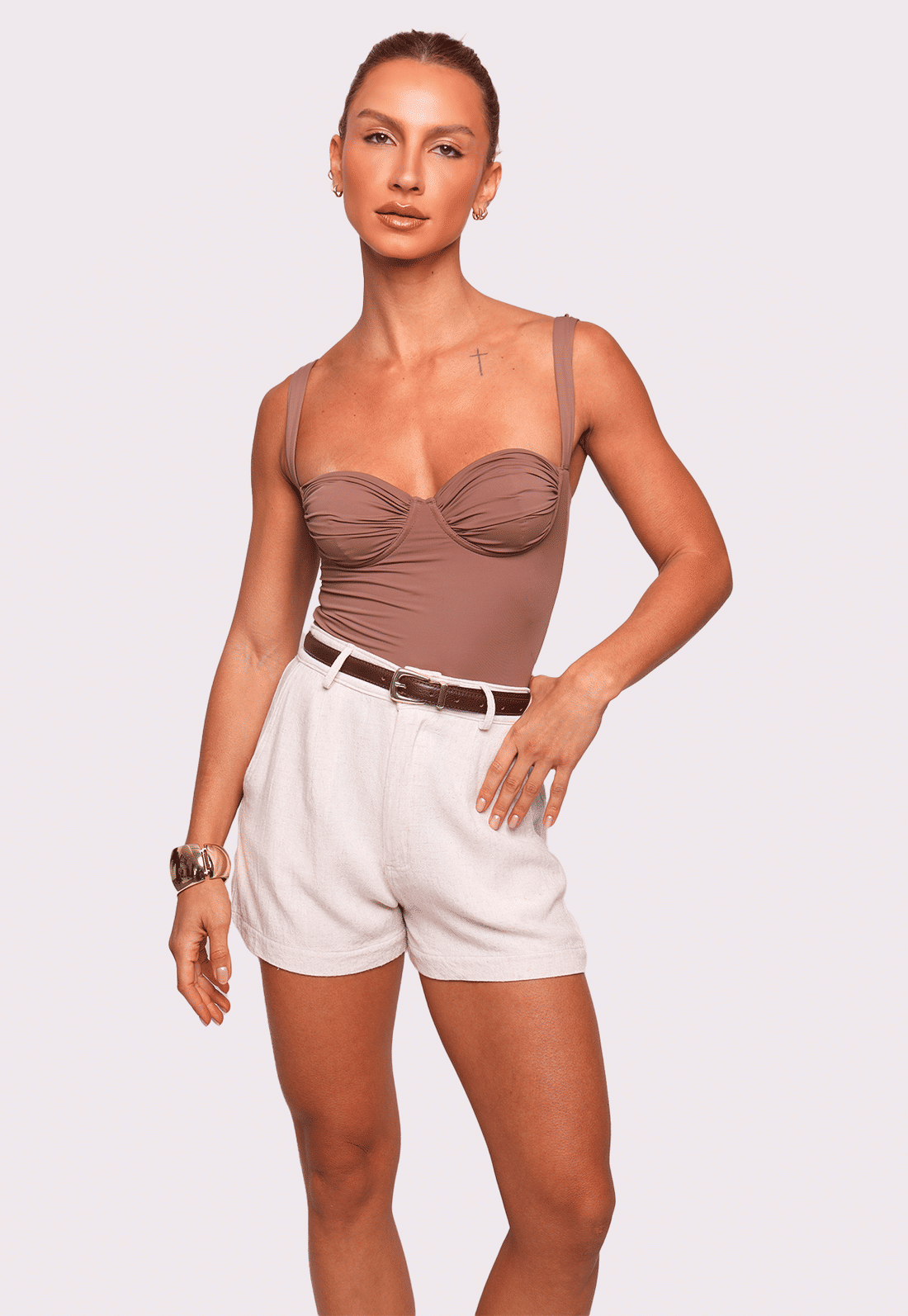 shorts com linho sand mundo lolita