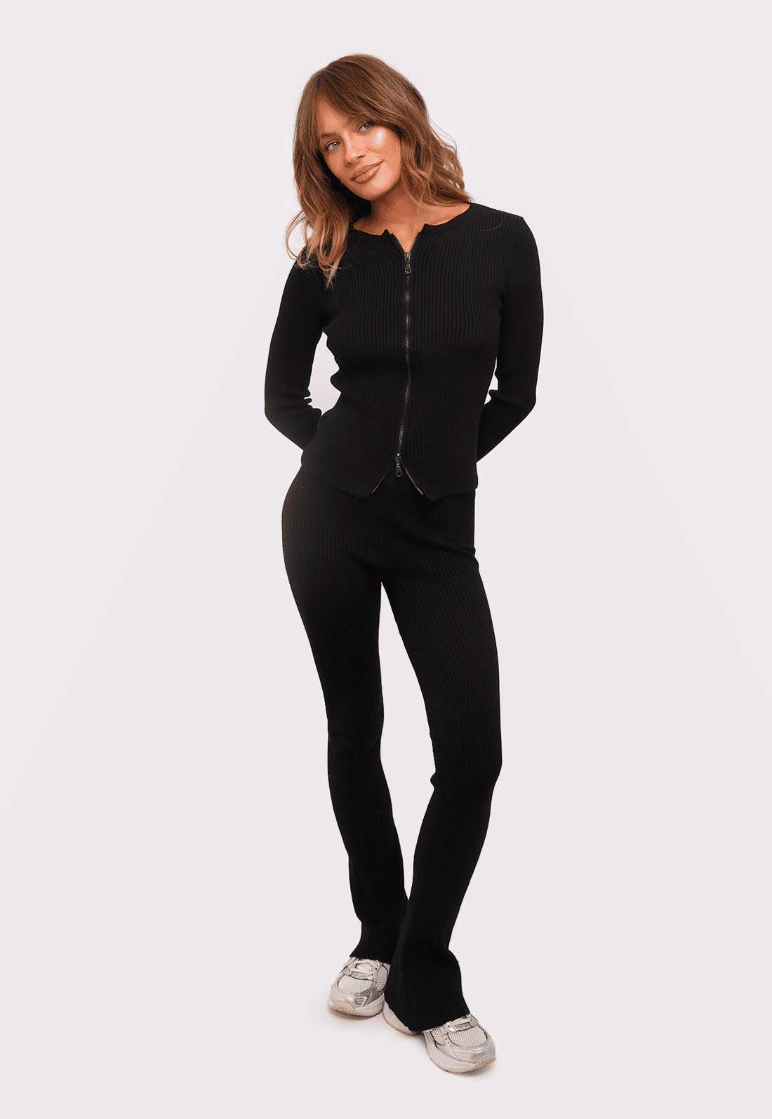 calça de tricô amore preta mundo lolita