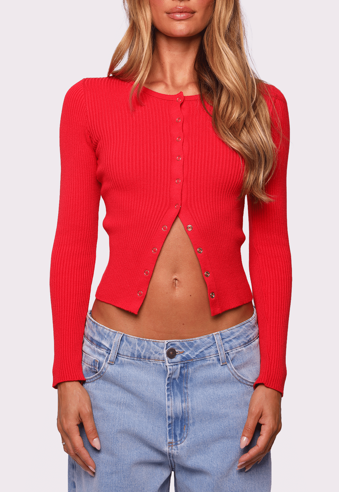 blusa de tricô amore vermelha mundo lolita