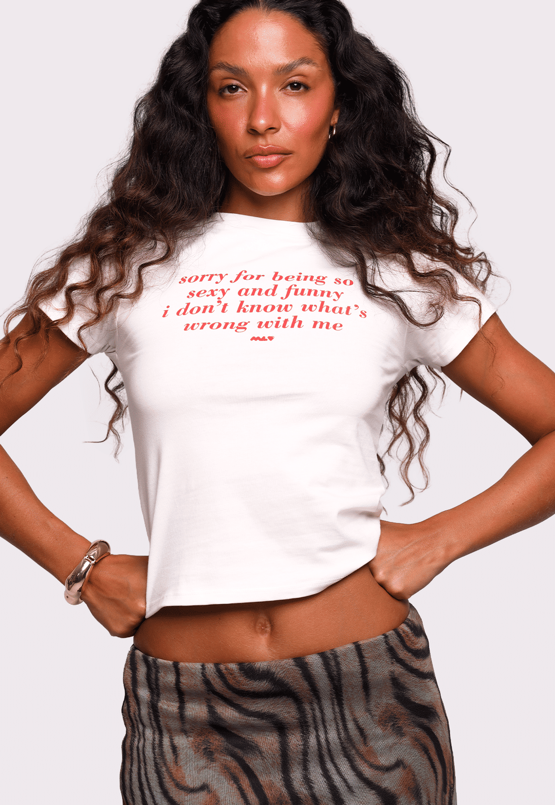 baby tee sorry for being mundo lolita