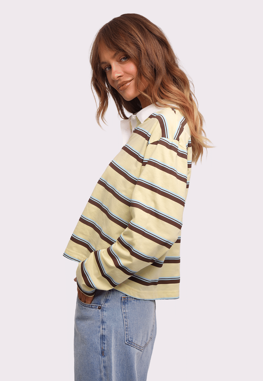 blusa polo listradinha zoe mundo lolita