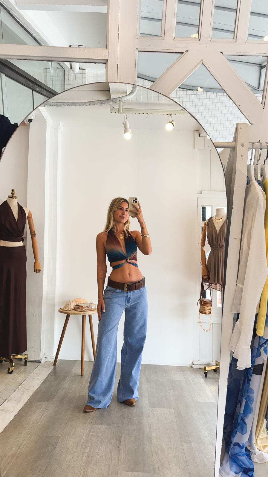 blusa com argola orgânica entardecer mundo lolita