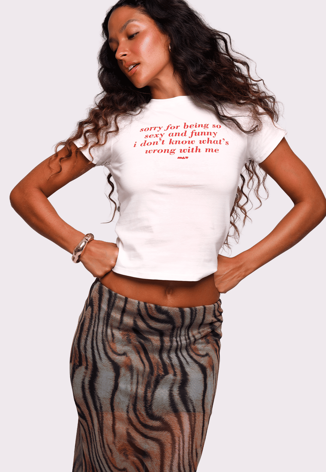 baby tee sorry for being mundo lolita