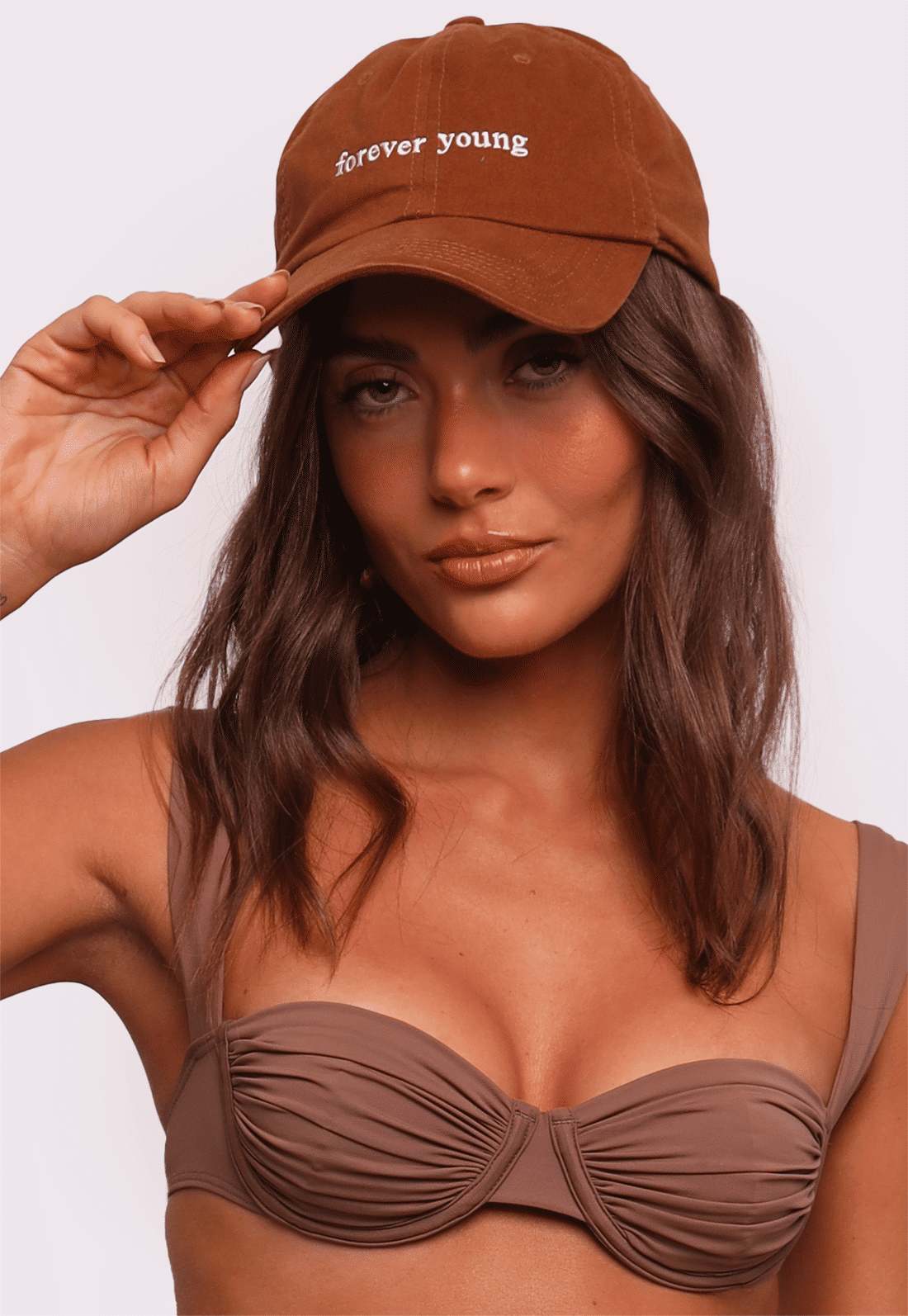 boné caramelo forever young mundo lolita