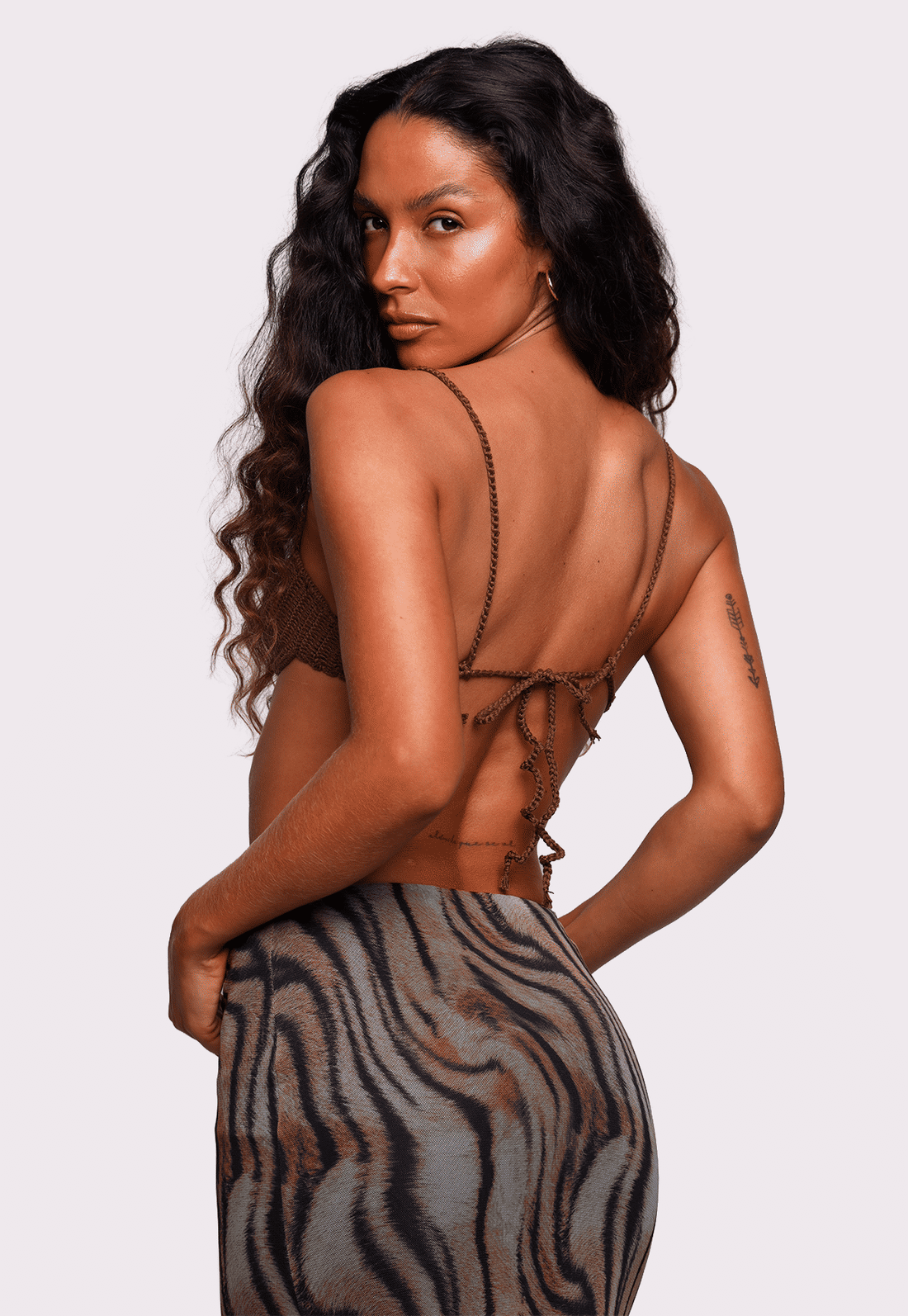 top de crochê marrom mystic mundo lolita top de crochê marrom mystic mundo lolita