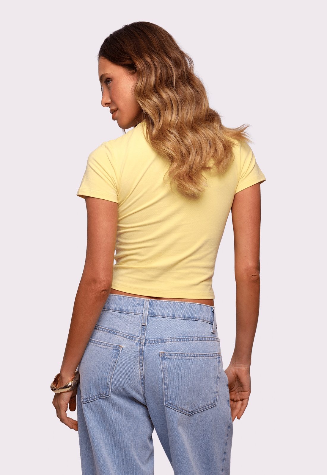 baby tee amarela life is short mundo lolita