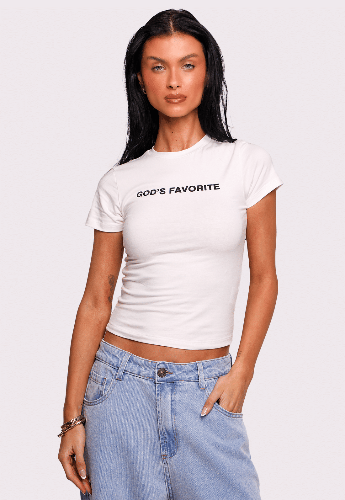 baby tee god's favorite mundo lolita