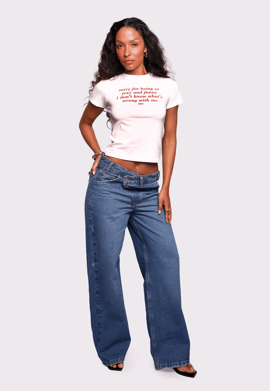 baby tee sorry for being mundo lolita