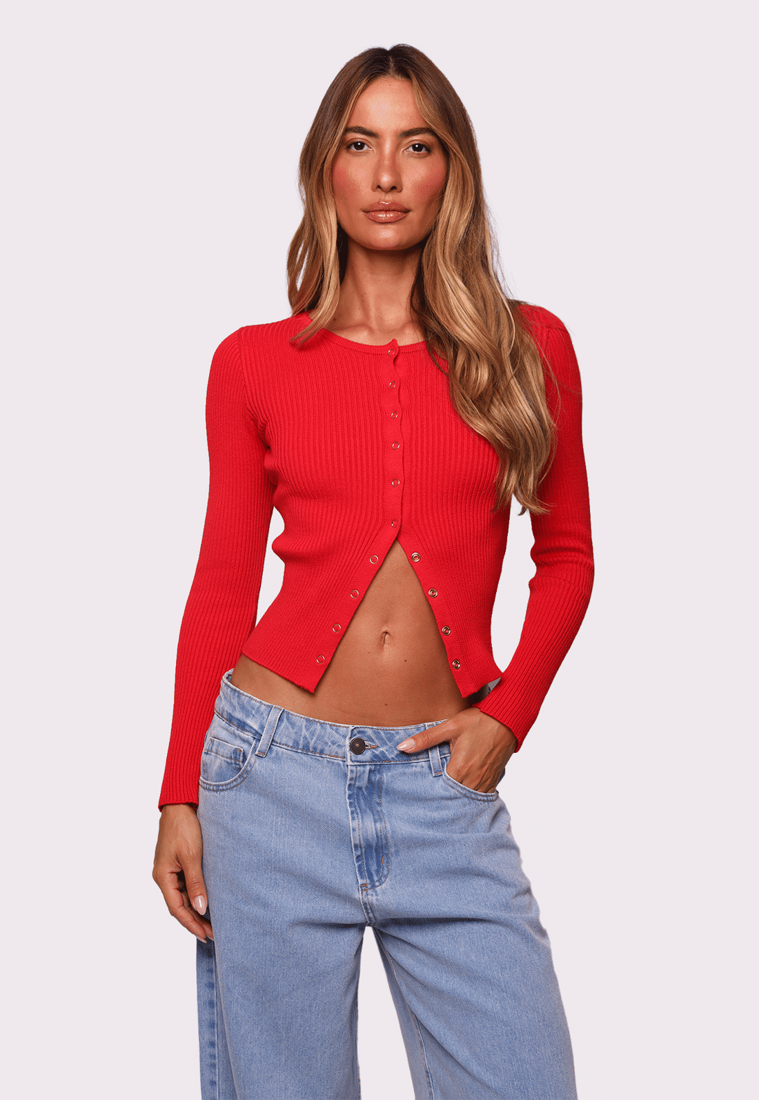 blusa de tricô amore vermelha mundo lolita