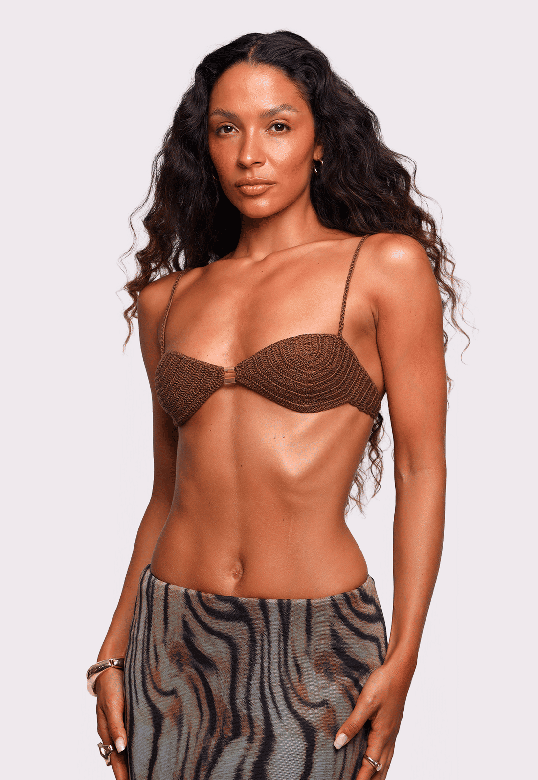 top de crochê marrom mystic mundo lolita top de crochê marrom mystic mundo lolita