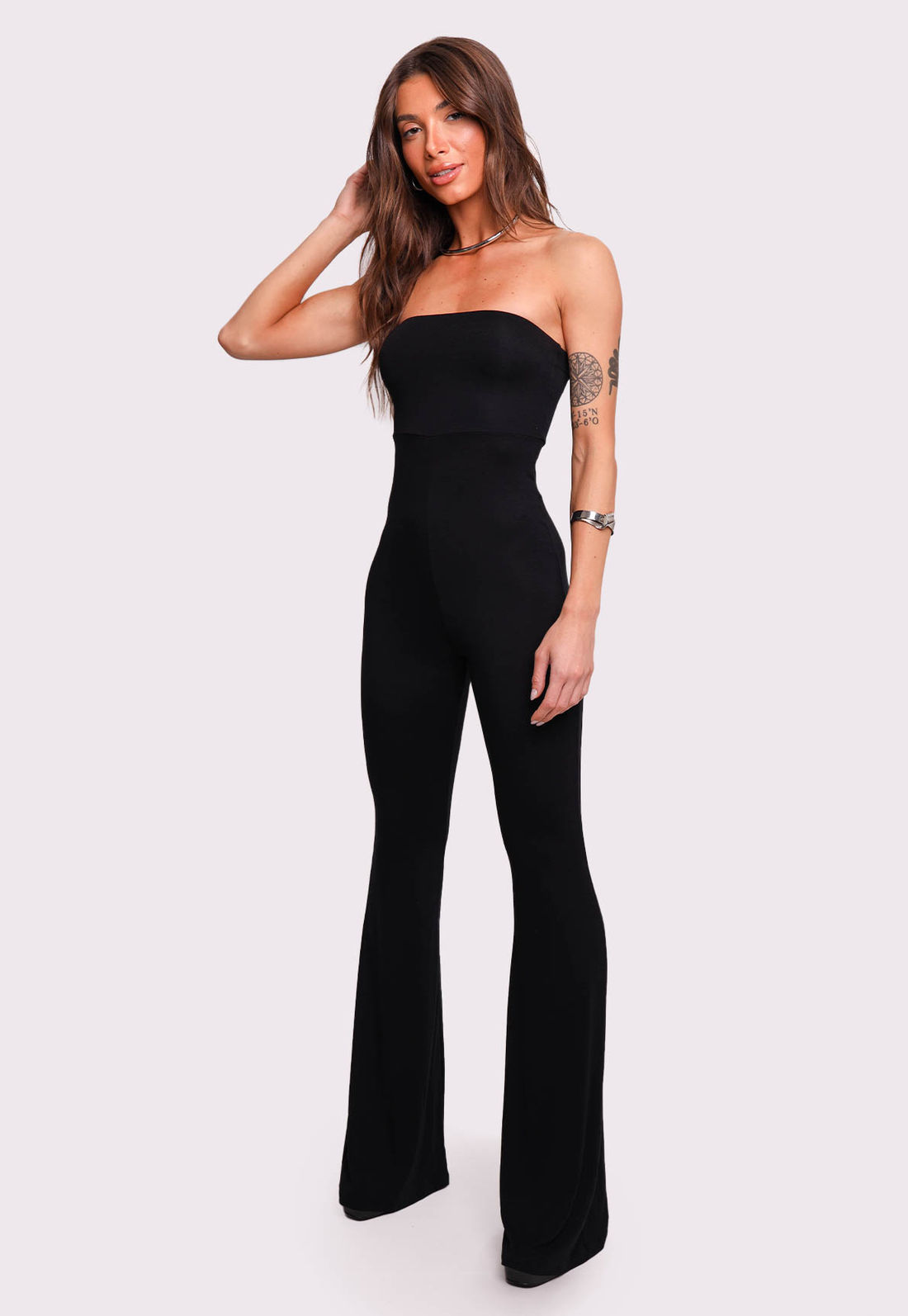 macacão sem alça longo preto arianna mundo lolita macacão longo arianna mundo lolita