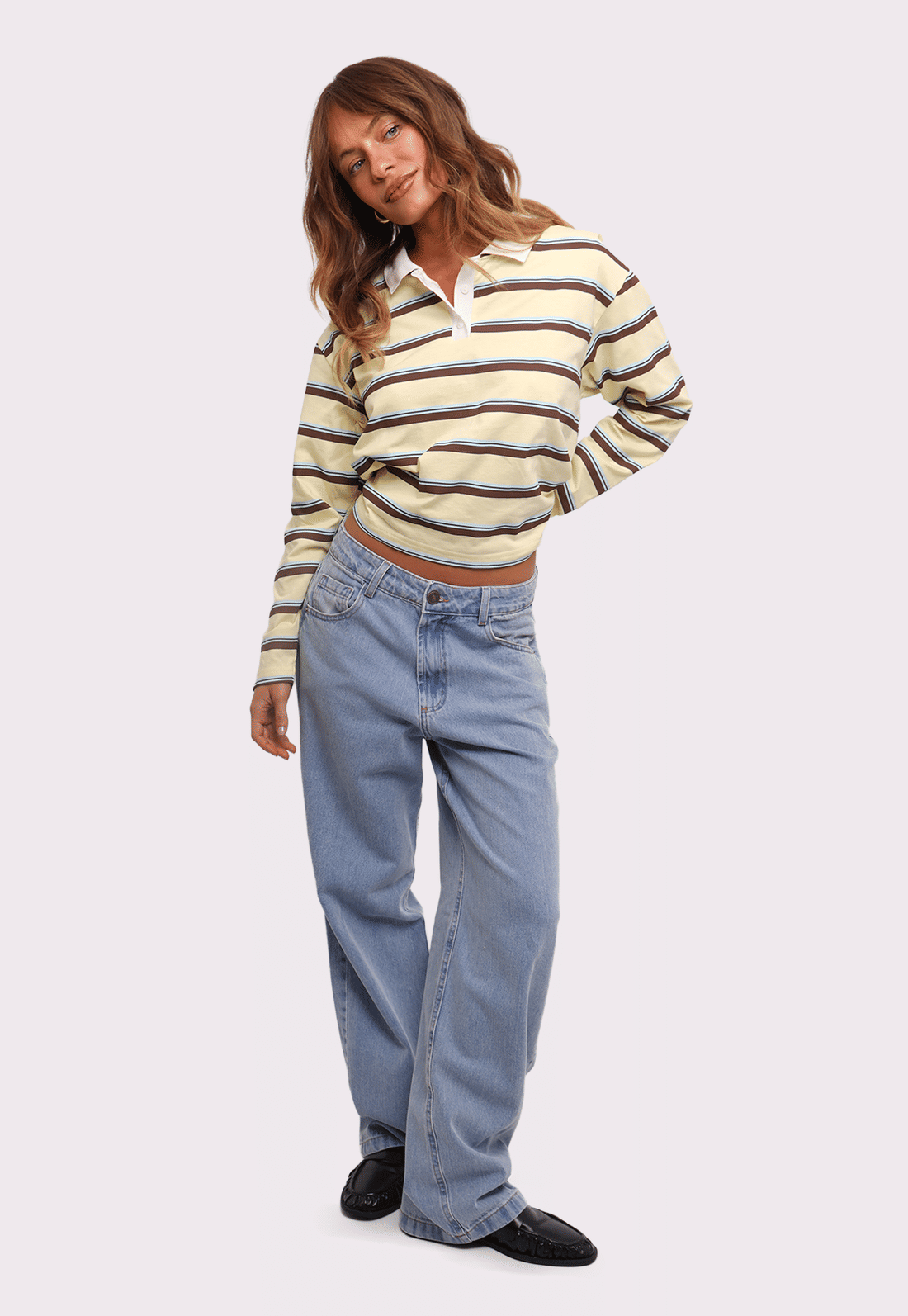 blusa polo listradinha zoe mundo lolita