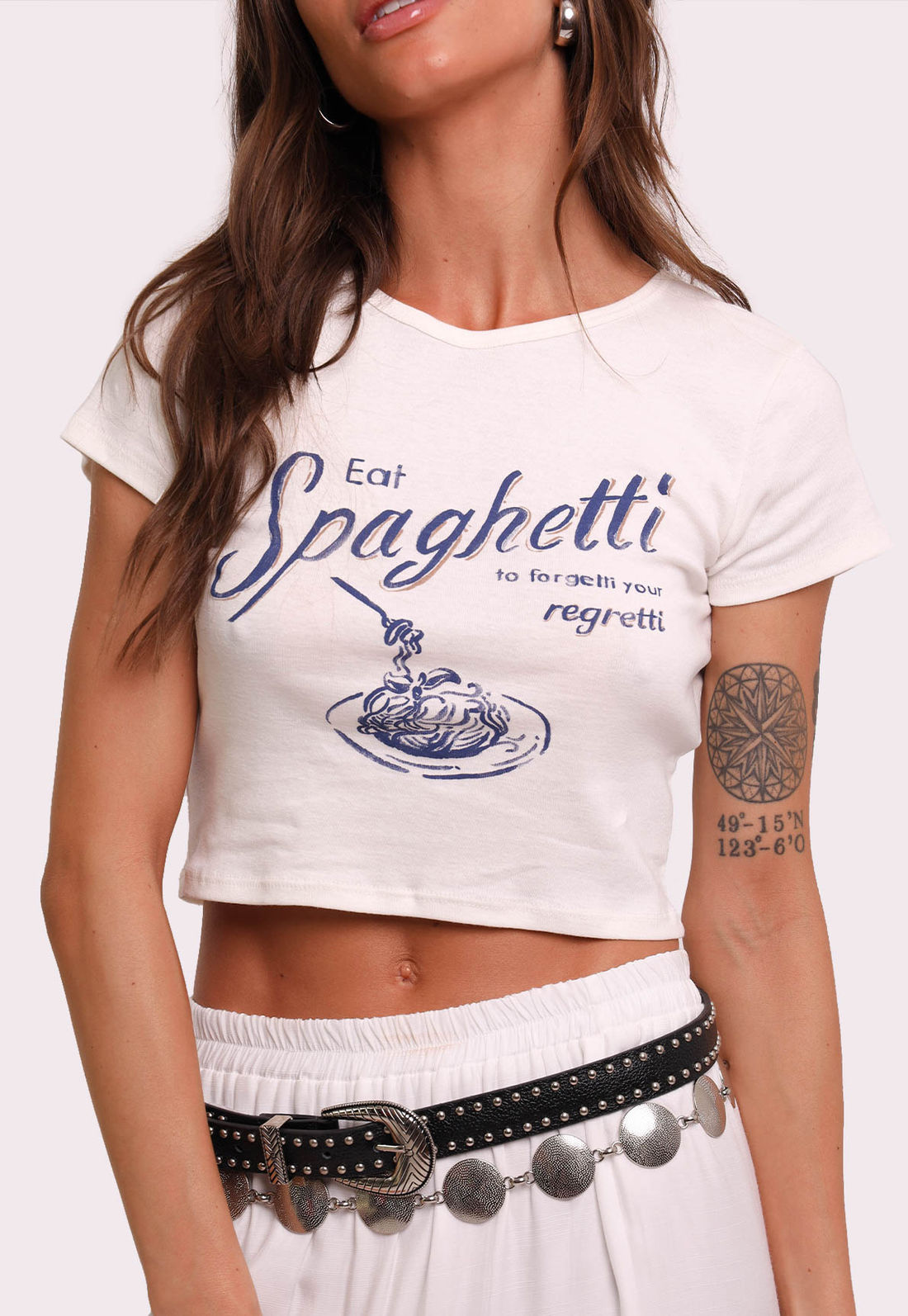 baby tee cropped spaghetti mundo lolita baby tee cropped spaghetti mundo lolita