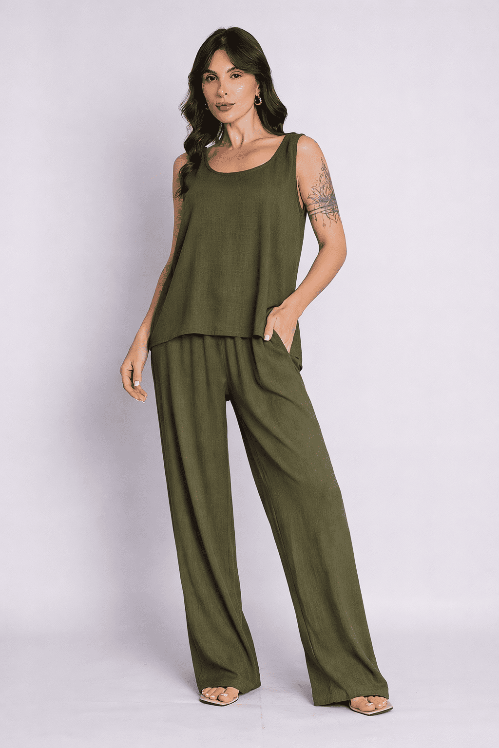 Calça Leonor Folha Seca