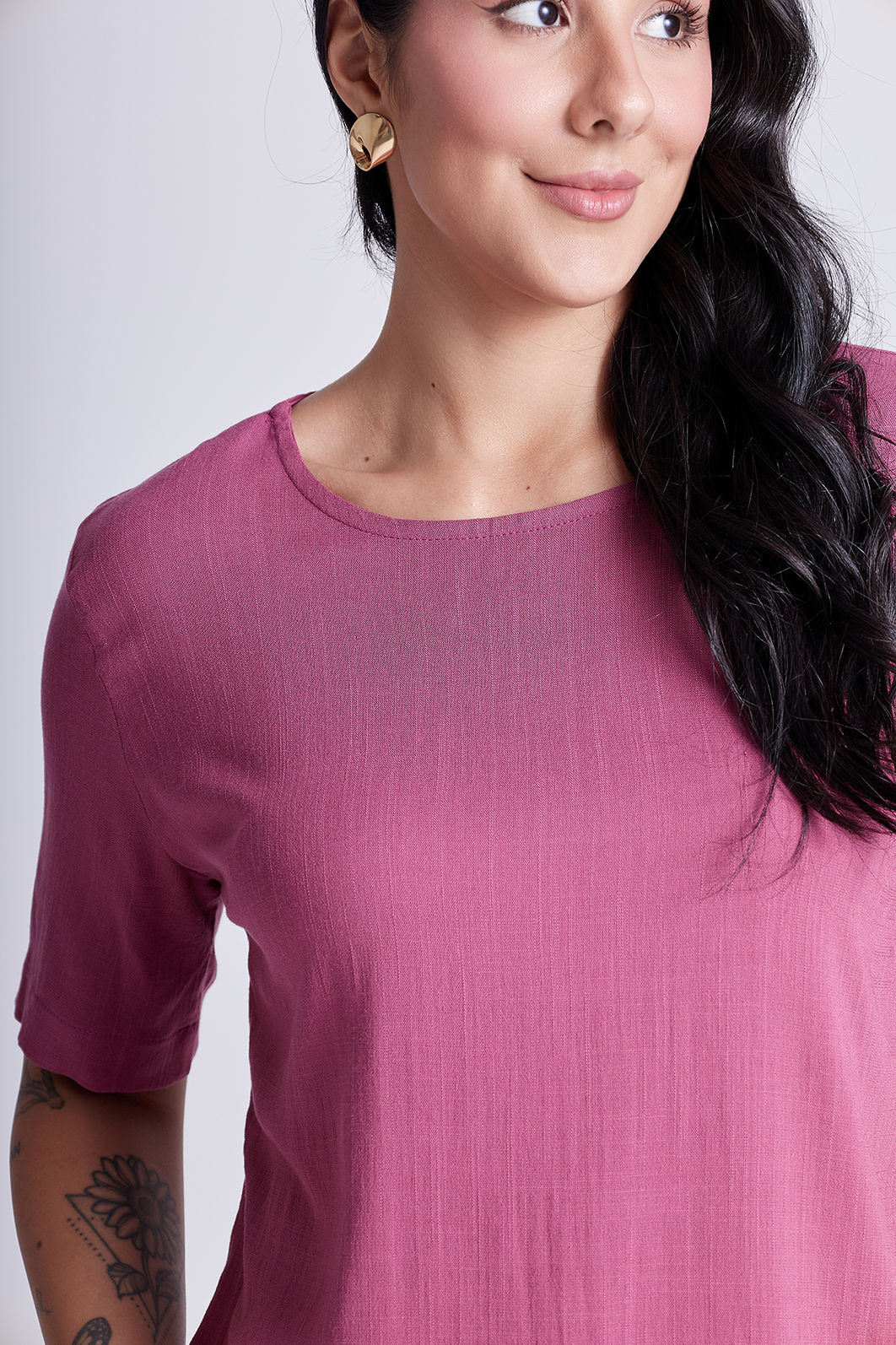 Blusa Chloe Framboesa Blusa Chloe Framboesa