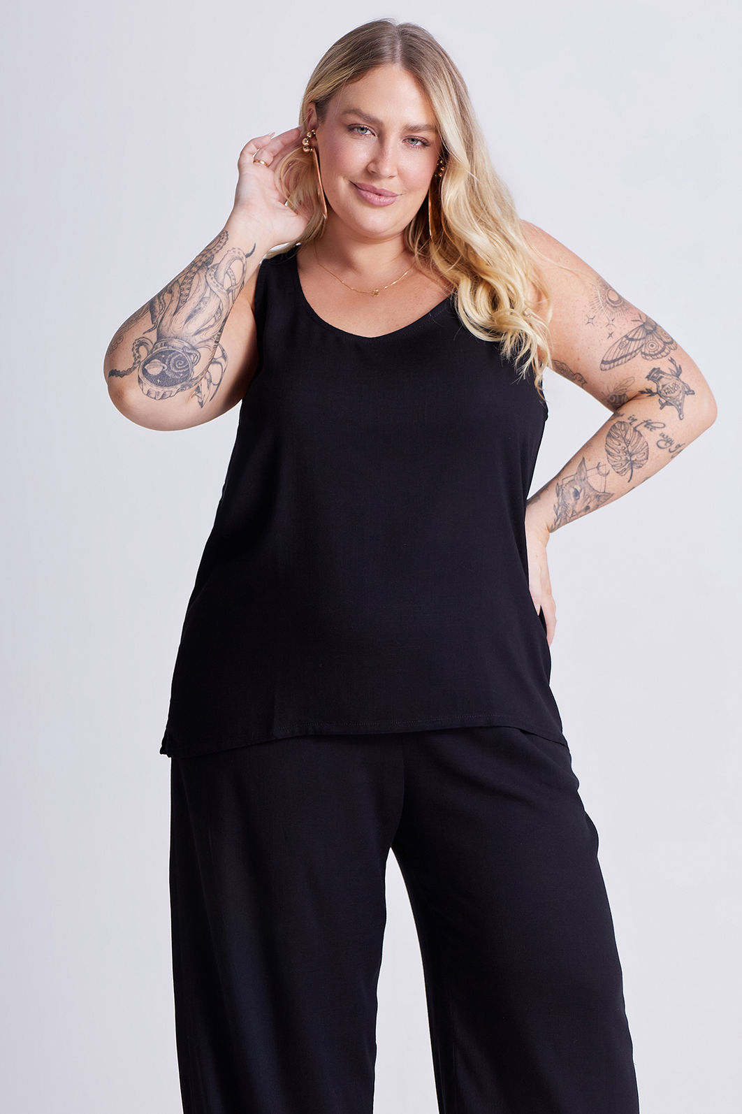 Conjunto Aline Preto - 3 Peças Conjunto Aline Preto - 3 Peças