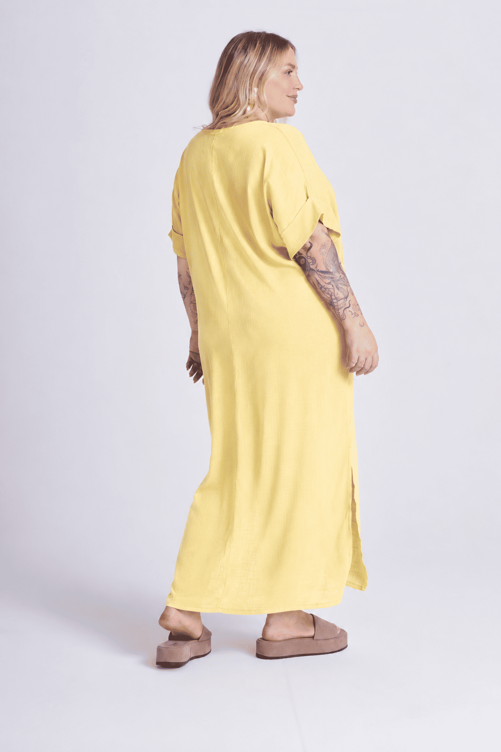 Vestido Elen Amarelo Vestido Elen Amarelo