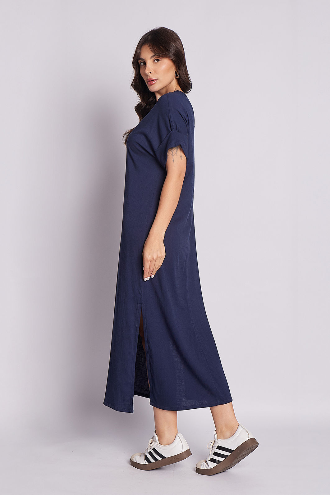 Vestido Elen Azul Marinho Vestido Elen Azul Marinho