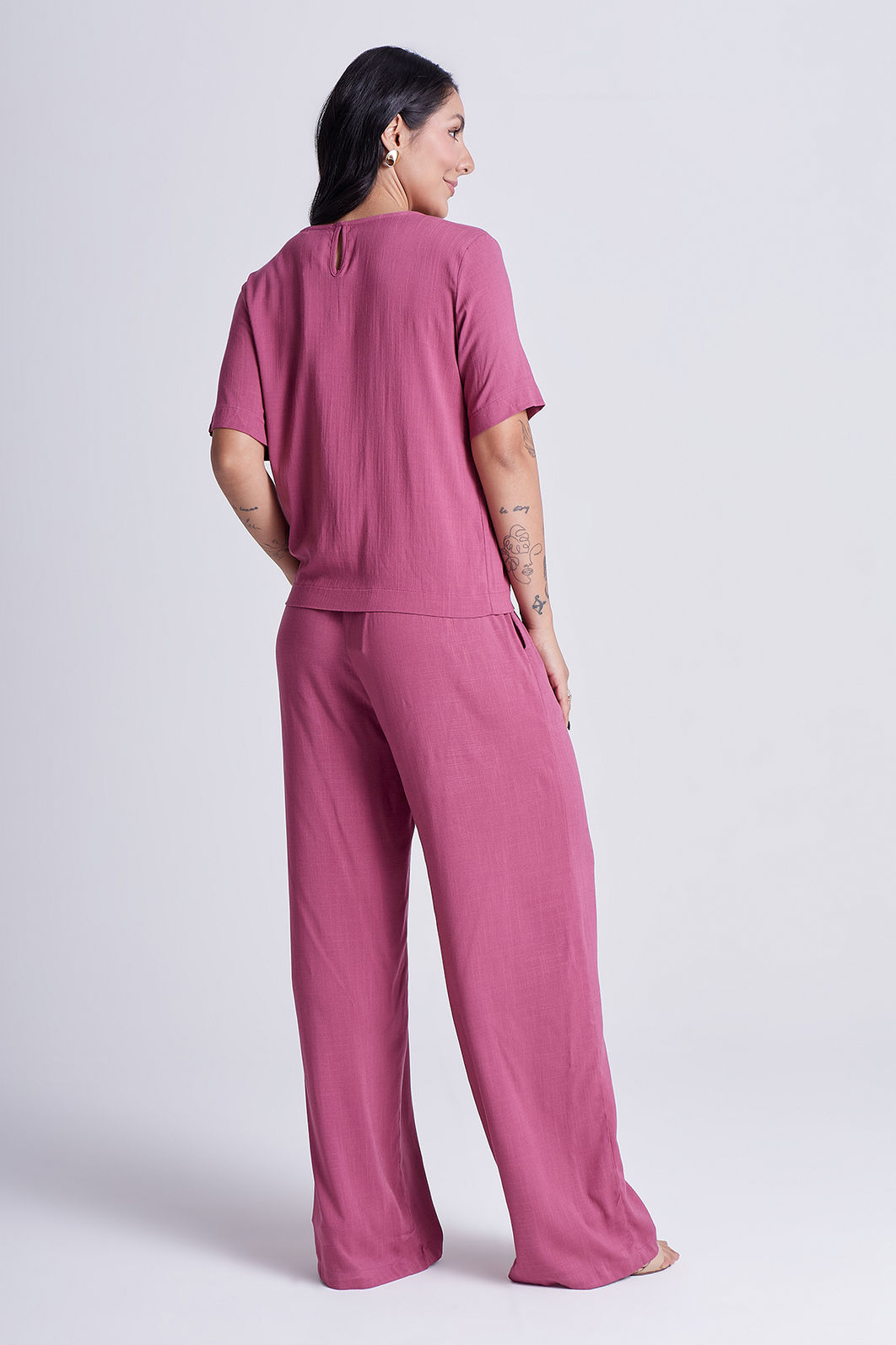 Blusa Chloe Framboesa Blusa Chloe Framboesa