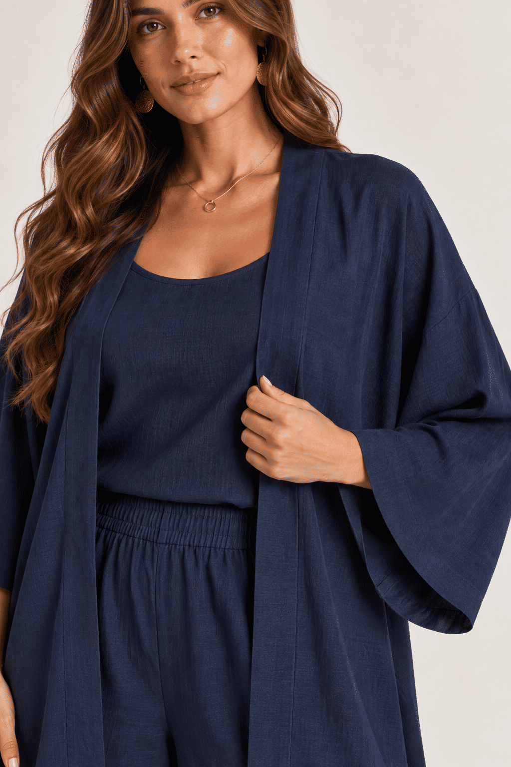 Conjunto Aline Azul Marinho - 3 Peças Conjunto Aline Azul Marinho - 3 Peças