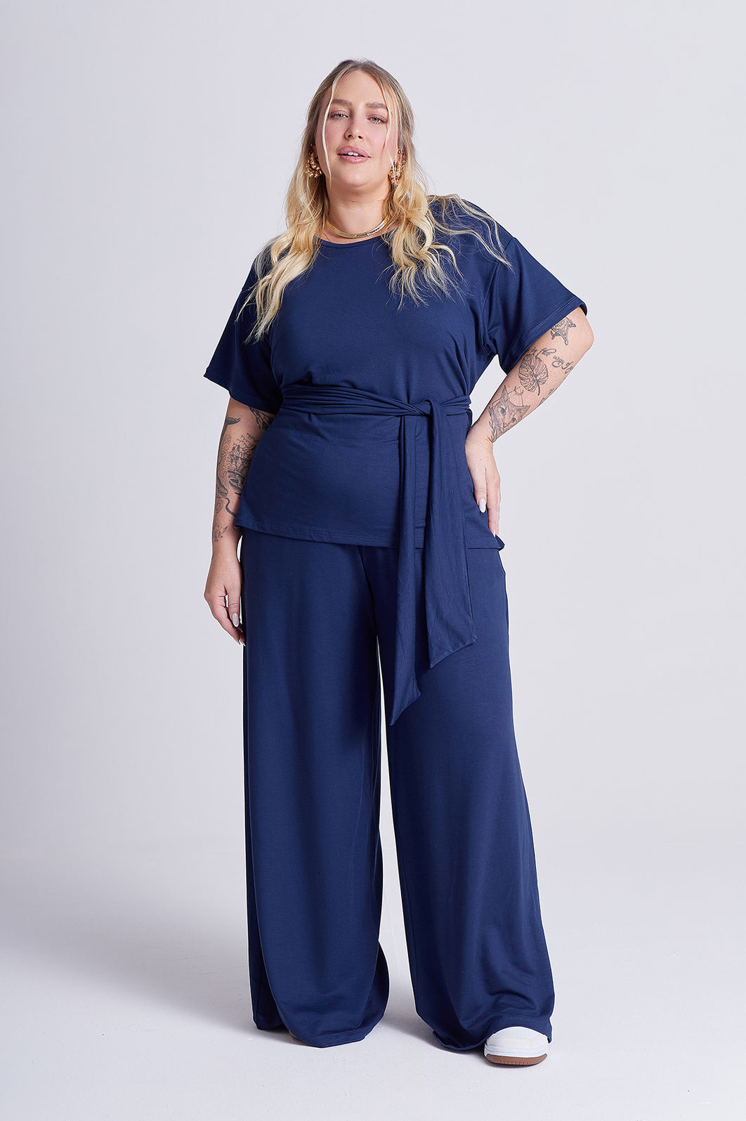 Conjunto Cora Azul Marinho Conjunto Cora Azul Marinho