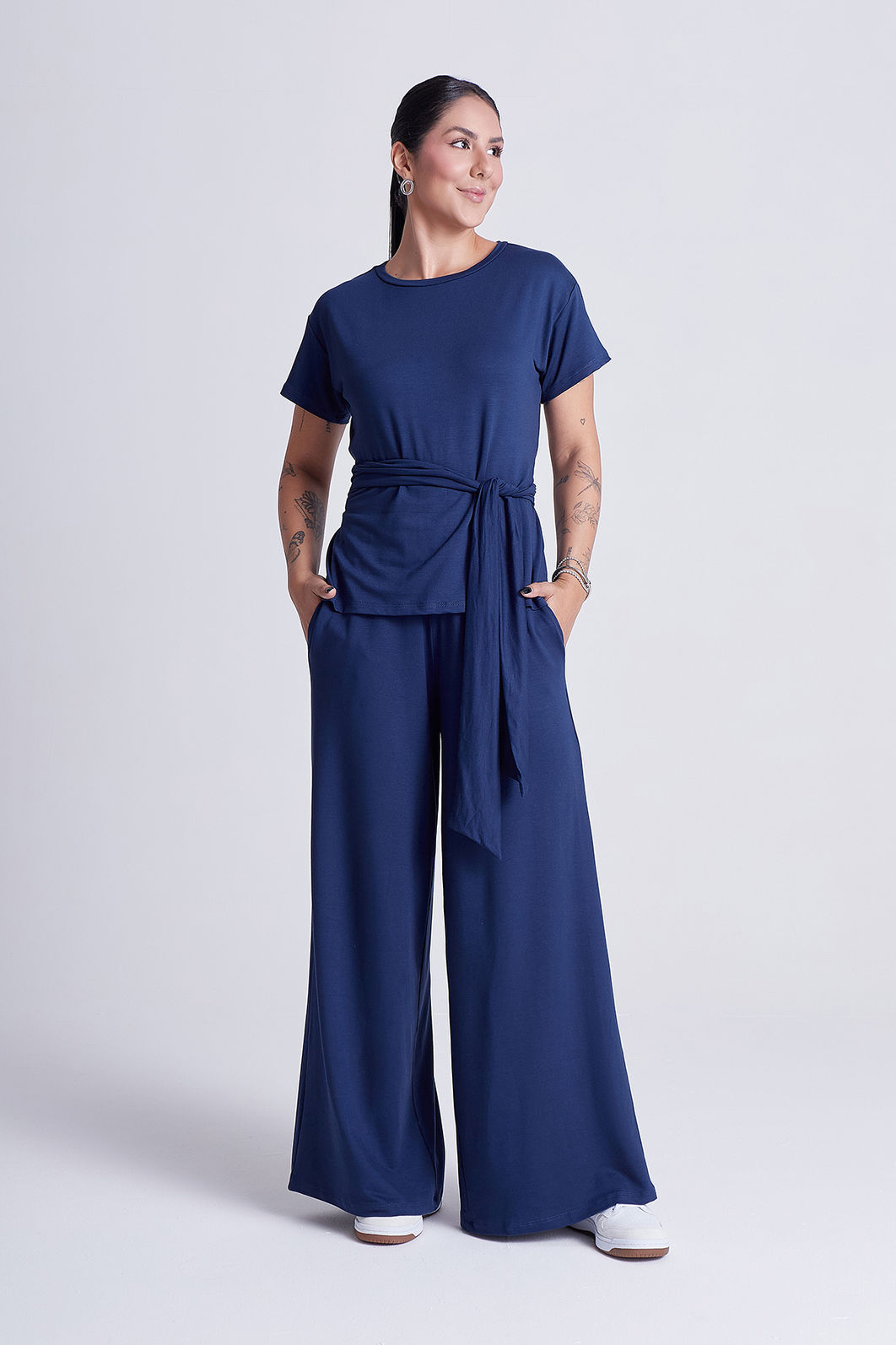 Blusa Cora Azul Marinho Blusa Cora Azul Marinho
