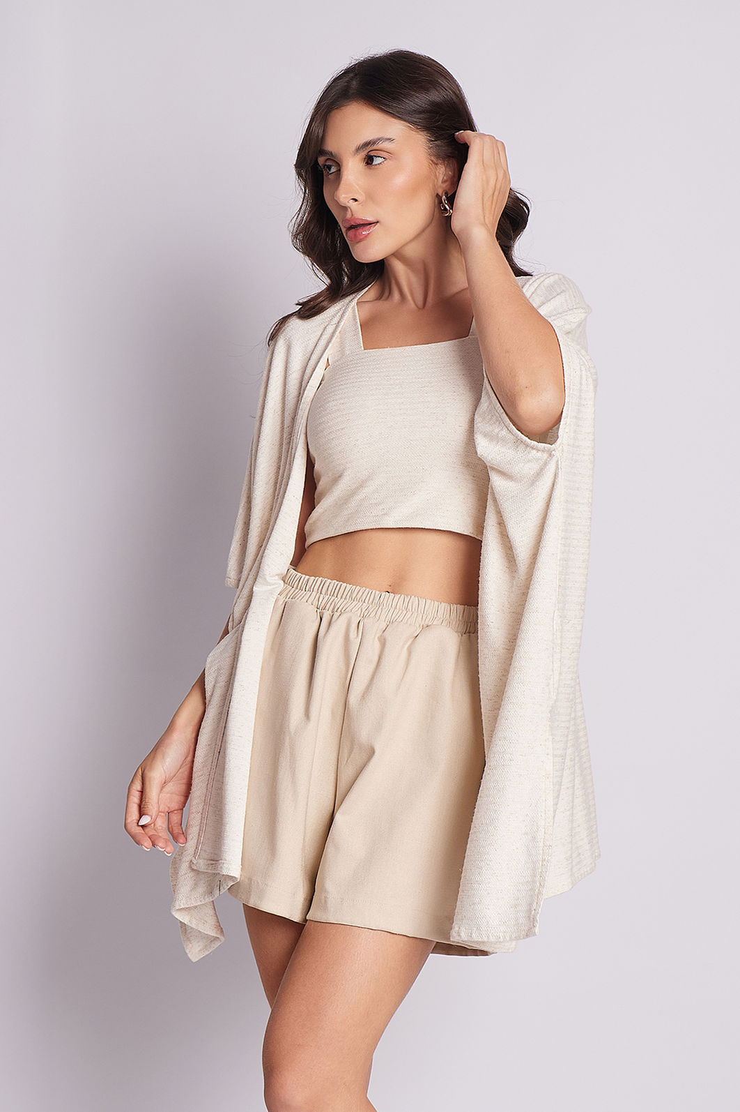 Short Paula Baunilha Short Paula Baunilha