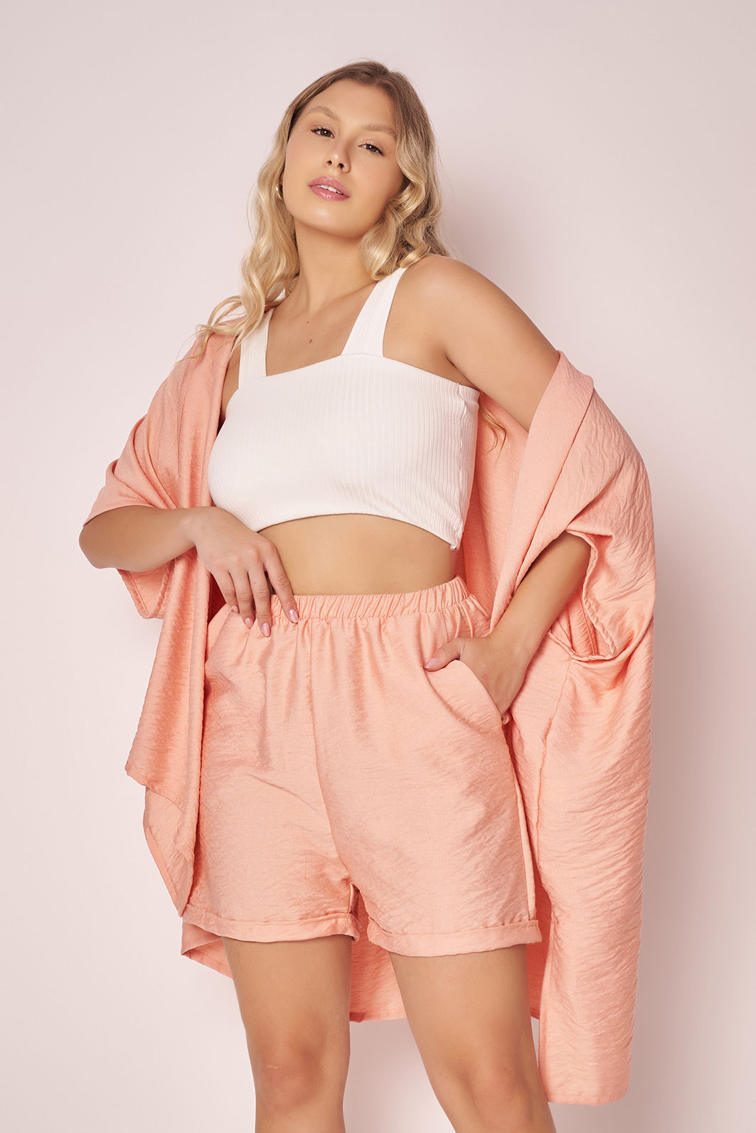 Short Leonor Rosa Bless