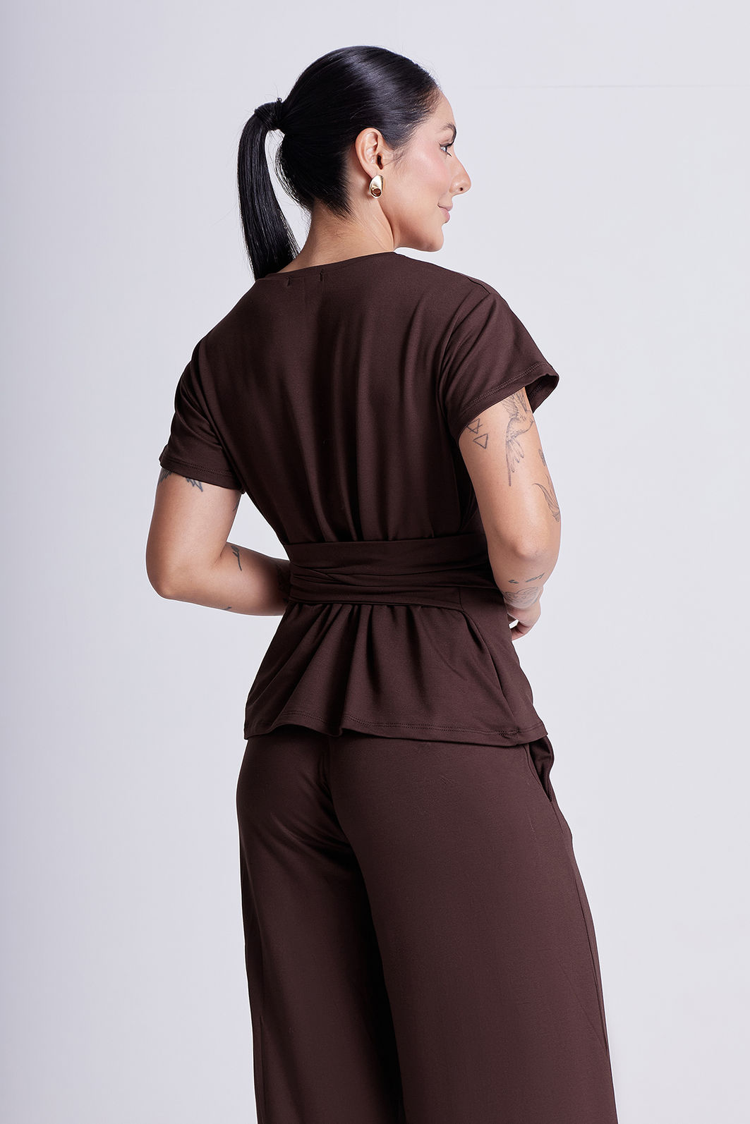 Blusa Cora Café