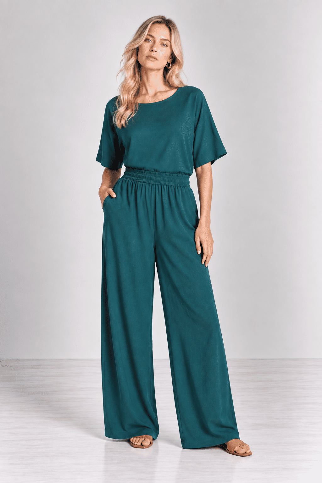 Calça Leonor Mediterrâneo