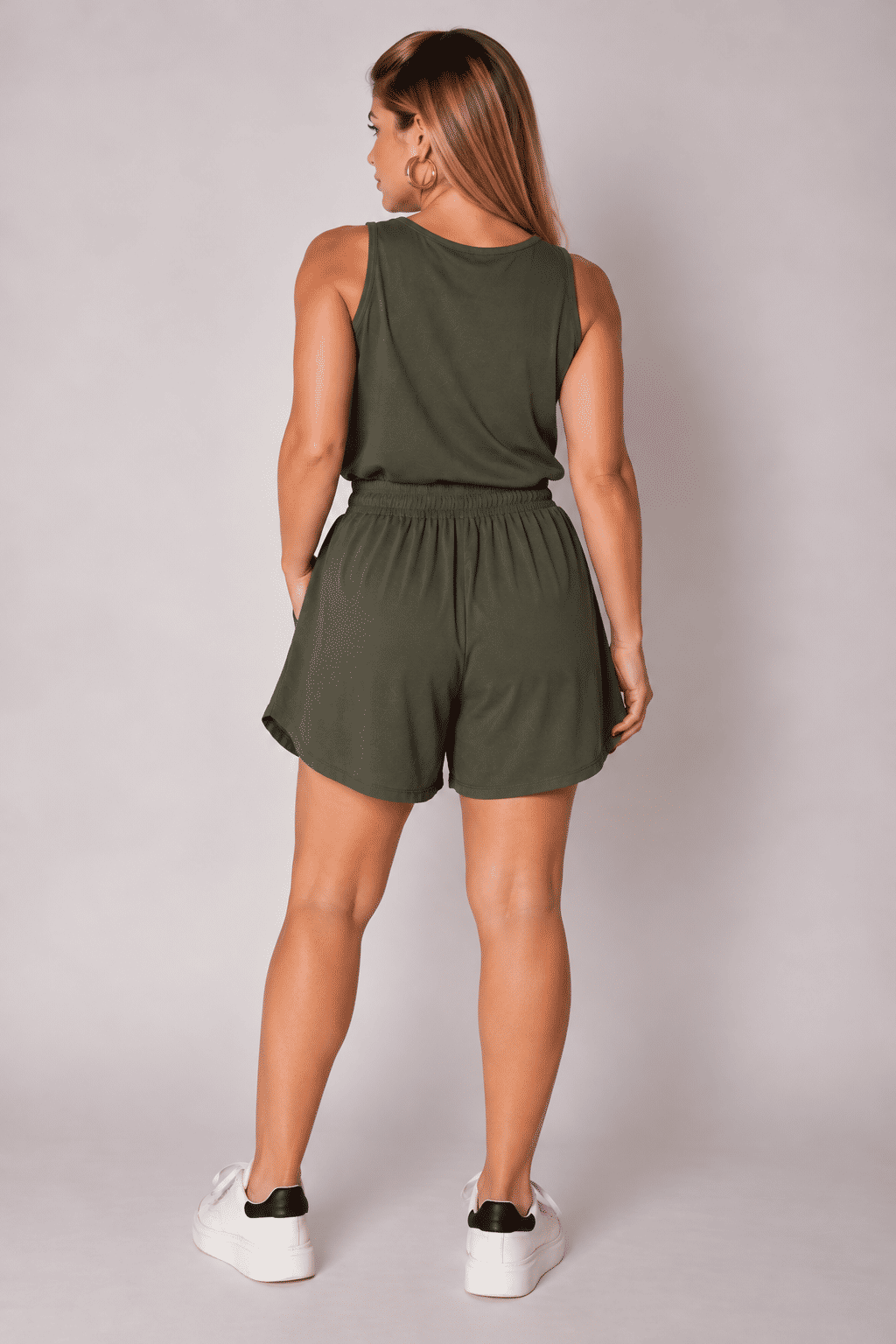 Short Heleni Folha Seca