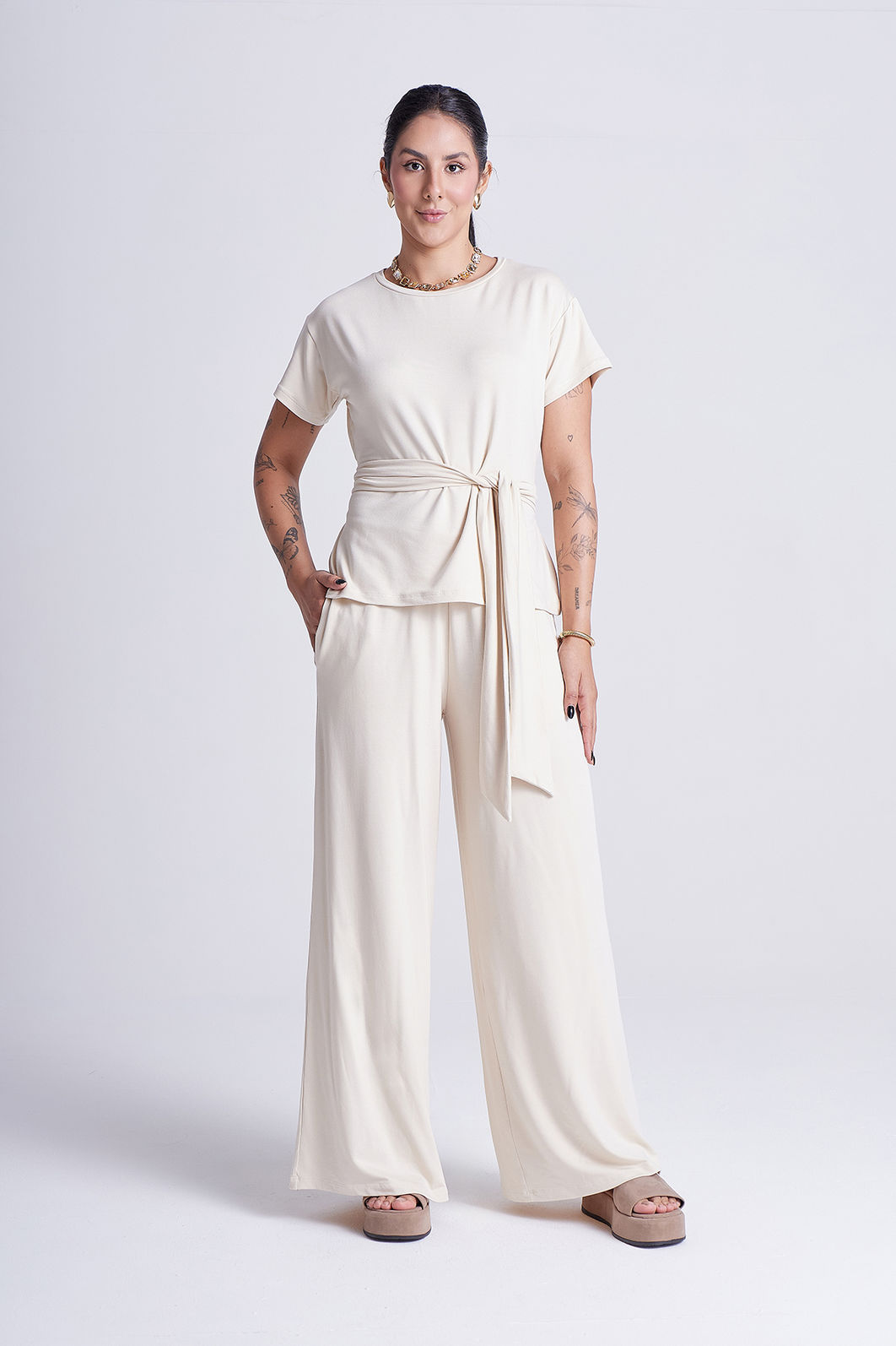 Conjunto Cora Baunilha Conjunto Cora Baunilha