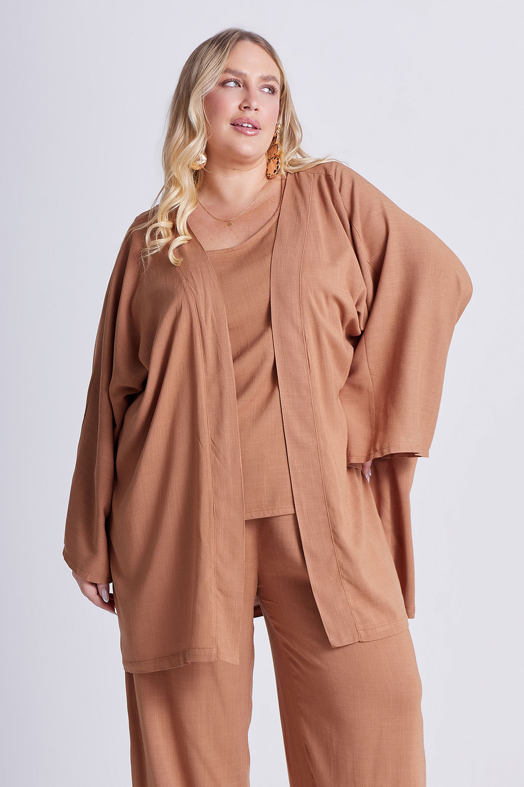 Kimono Aline Camel Kimono Aline Camel
