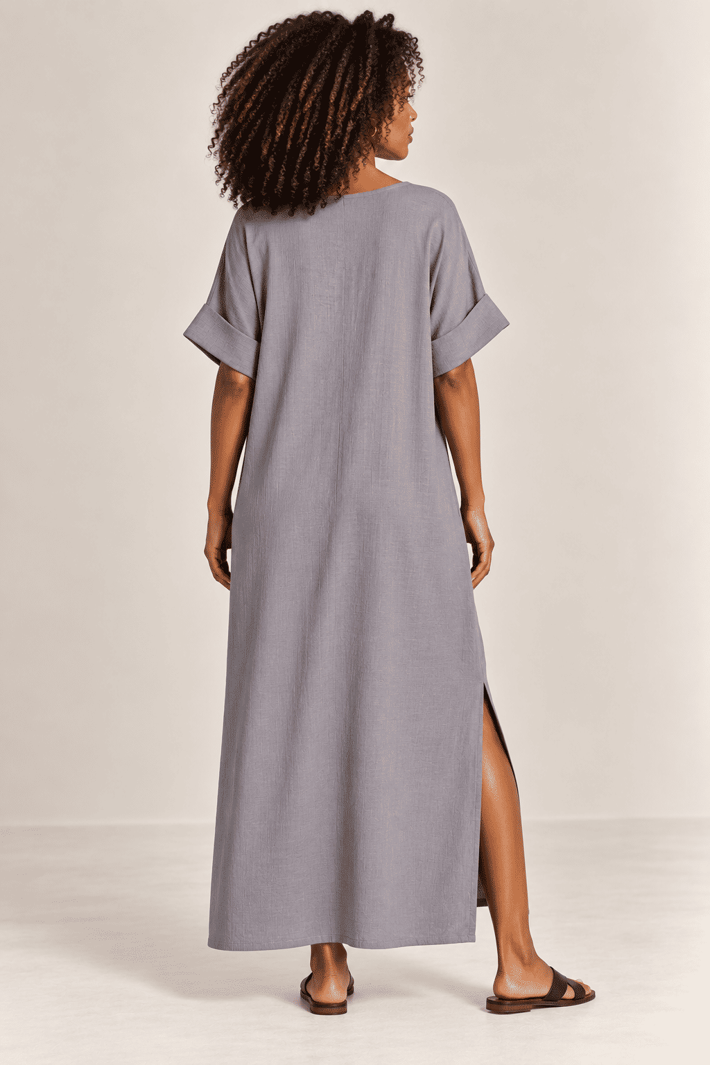 Vestido Elen Cinza Mineral Vestido Elen Cinza Mineral