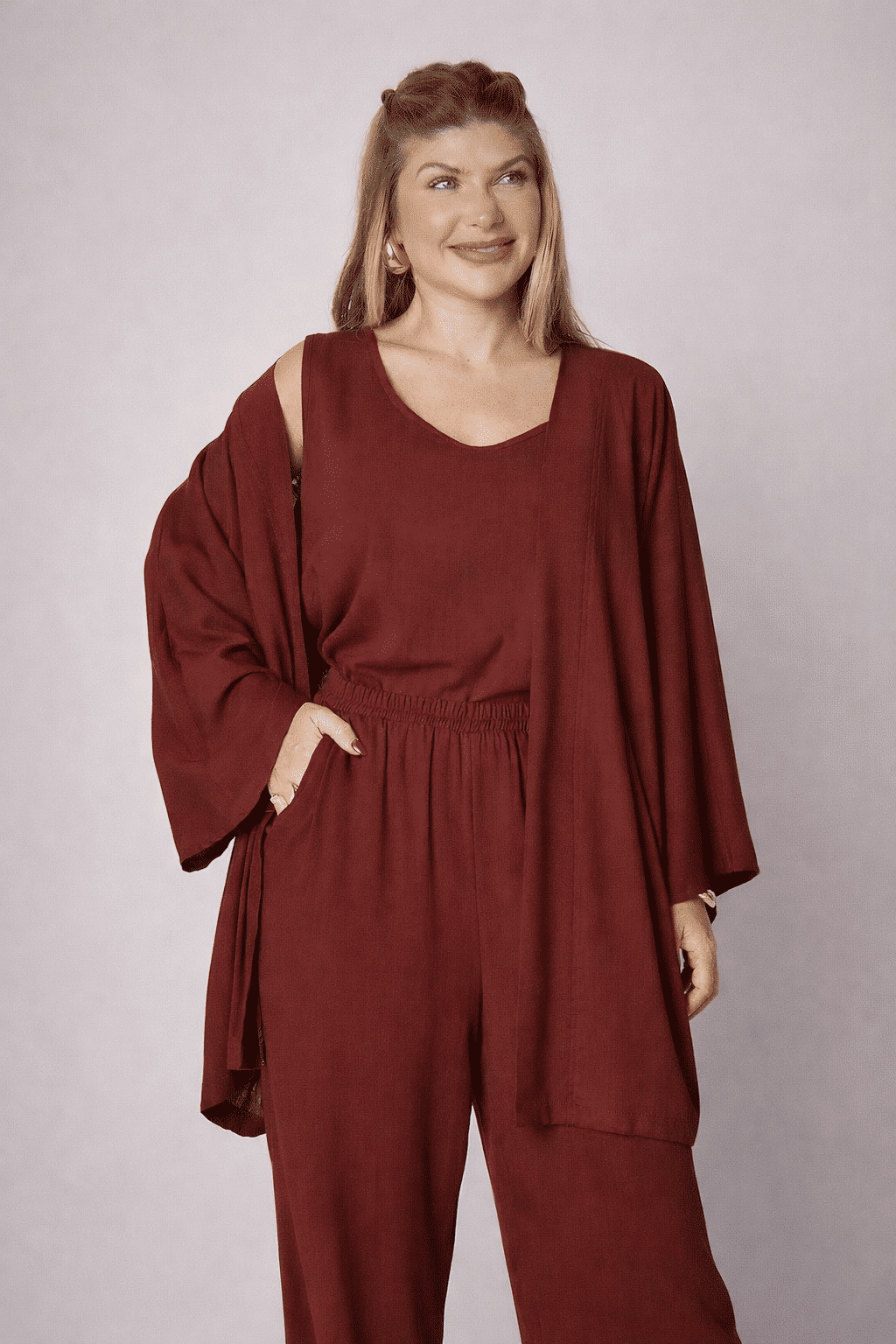 Conjunto Aline Romã - 3 Peças Conjunto Aline Romã - 3 Peças