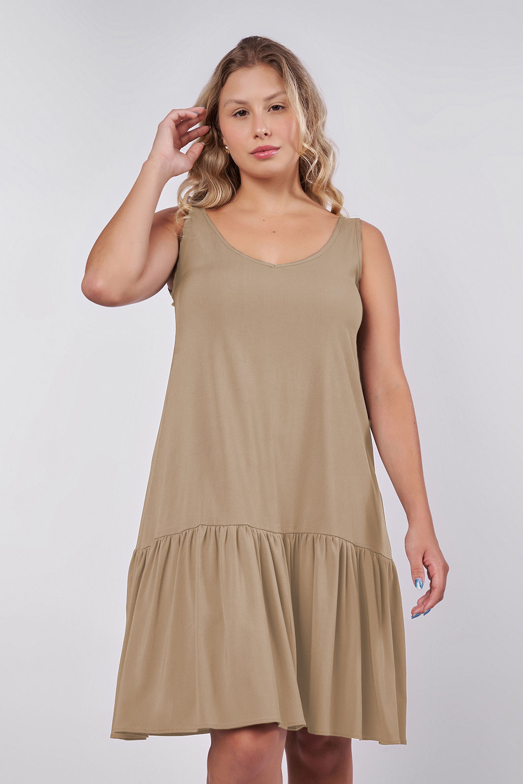 Vestido Jade Aveia Vestido Jade Aveia