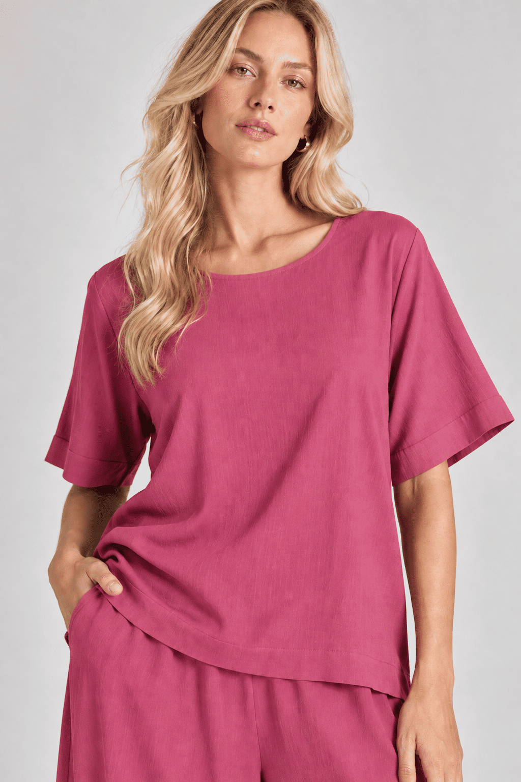 Blusa Chloe Framboesa Blusa Chloe Framboesa