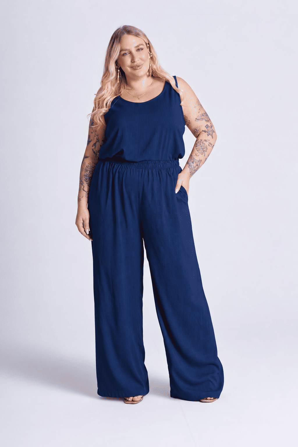 Conjunto Valentina Azul Marinho - 2 Peças Conjunto Valentina Azul Marinho - 2 Peças