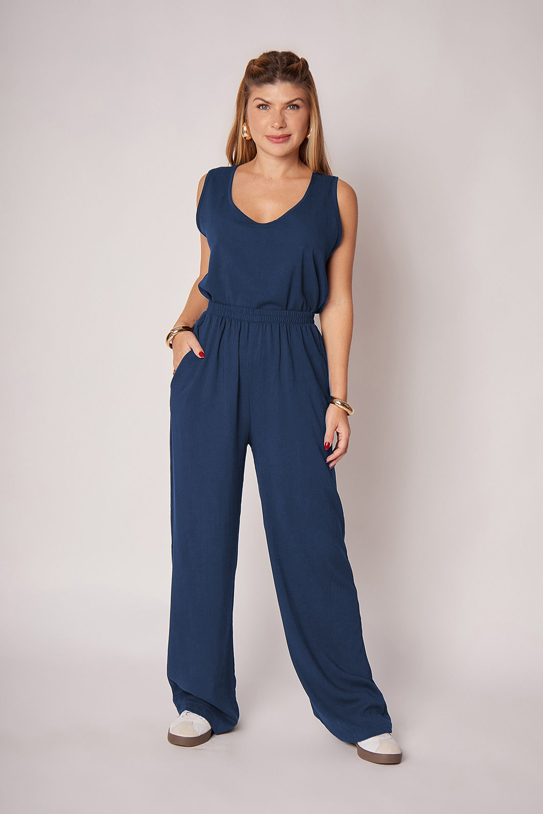 Calça Leonor Azul Marinho