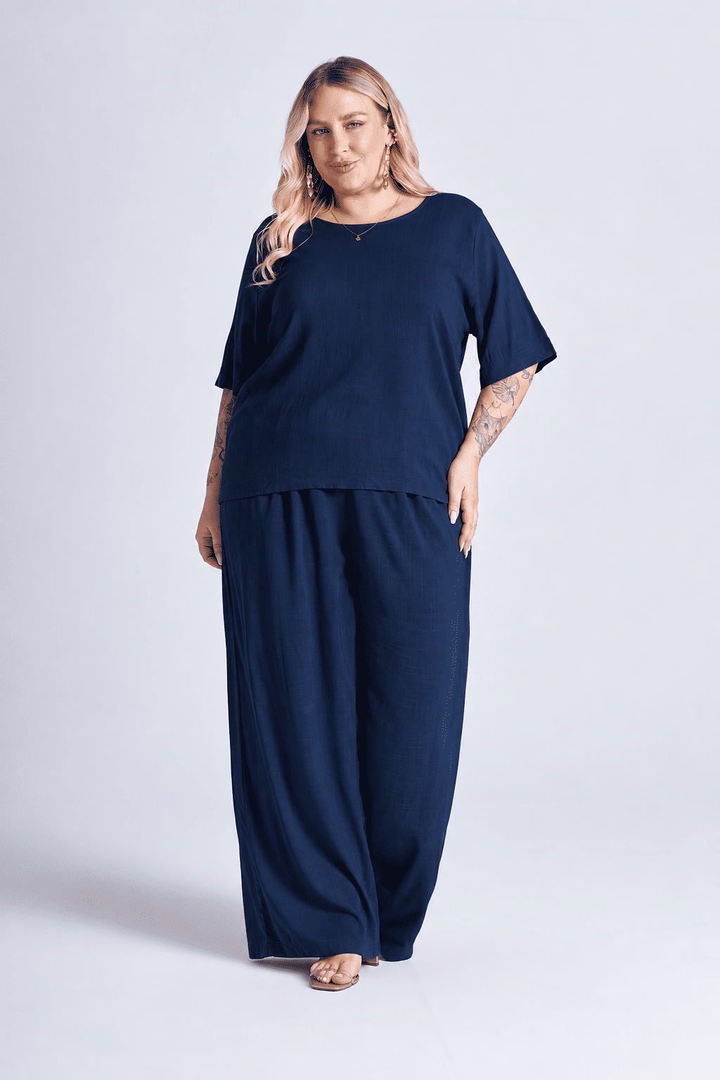 Blusa Chloe Azul Marinho Blusa Chloe Azul Marinho