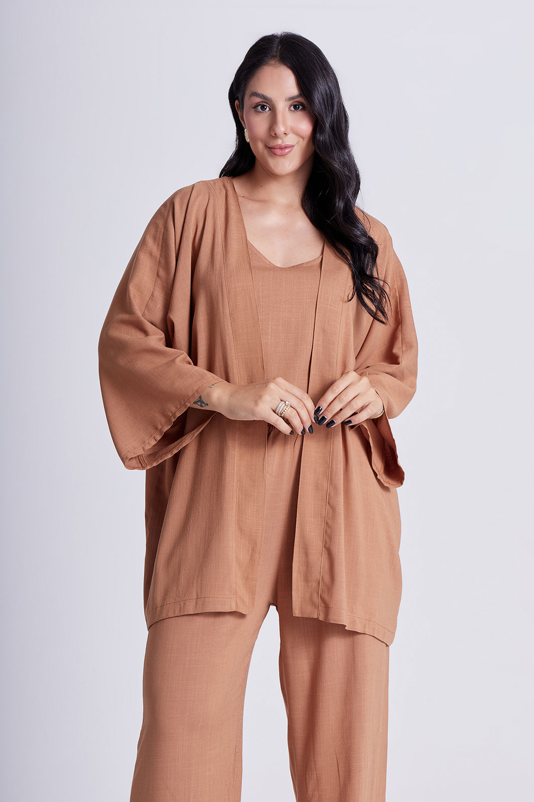 Kimono Aline Camel Kimono Aline Camel