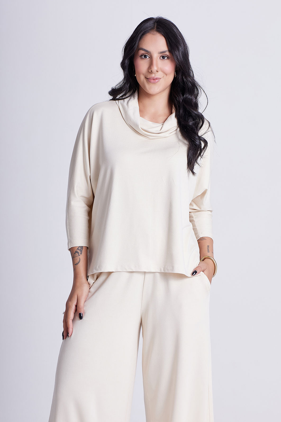 Blusa Agatha Baunilha Blusa Agatha Baunilha