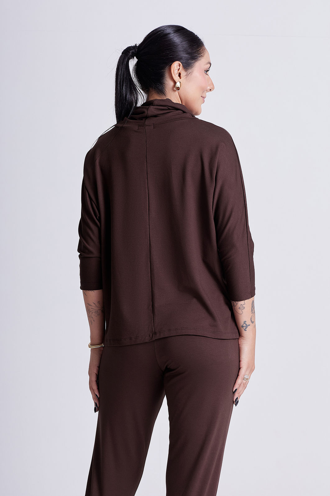 Blusa Agatha Café Blusa Agatha Café