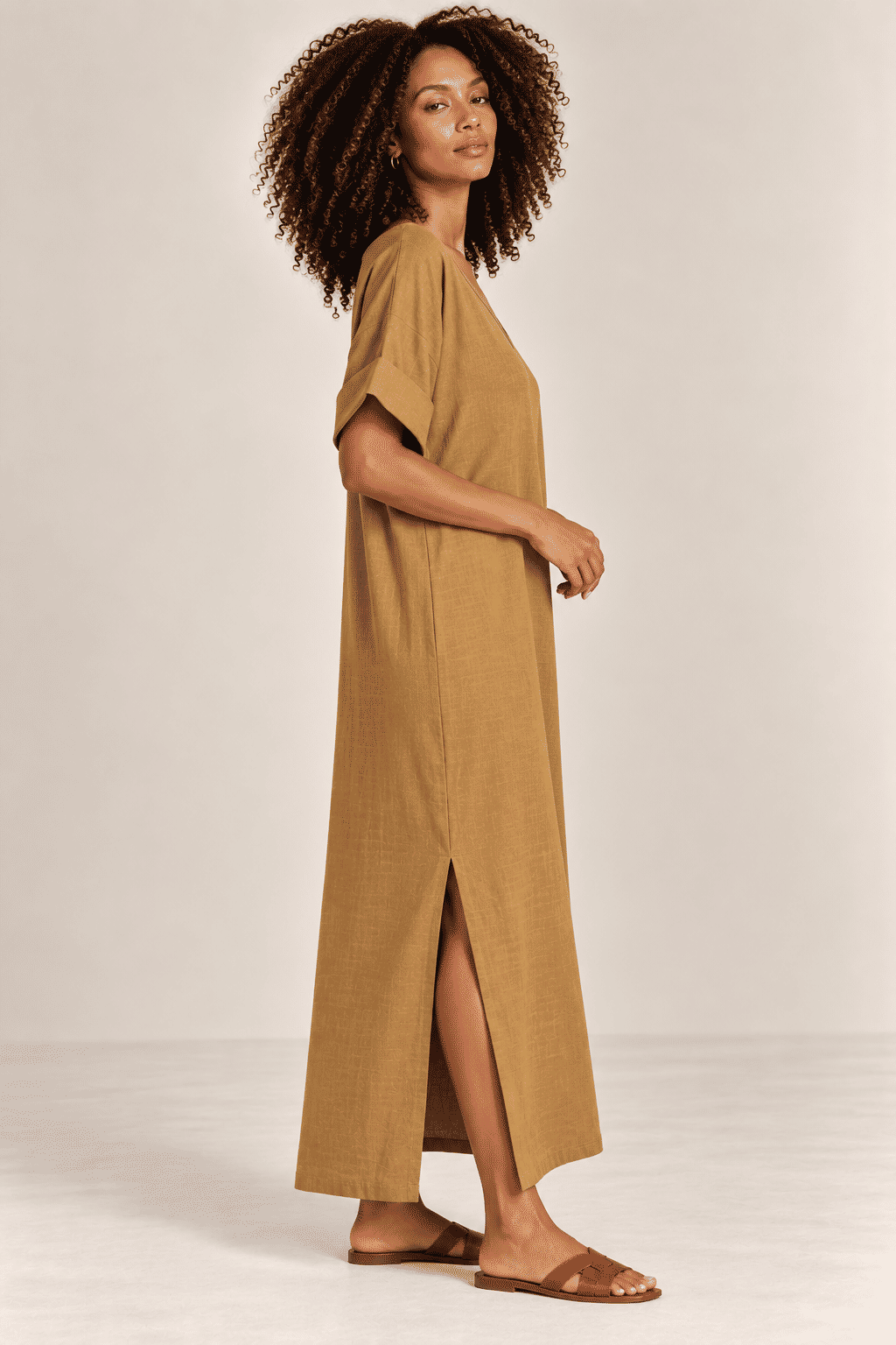 Vestido Elen Ocre Vestido Elen Ocre