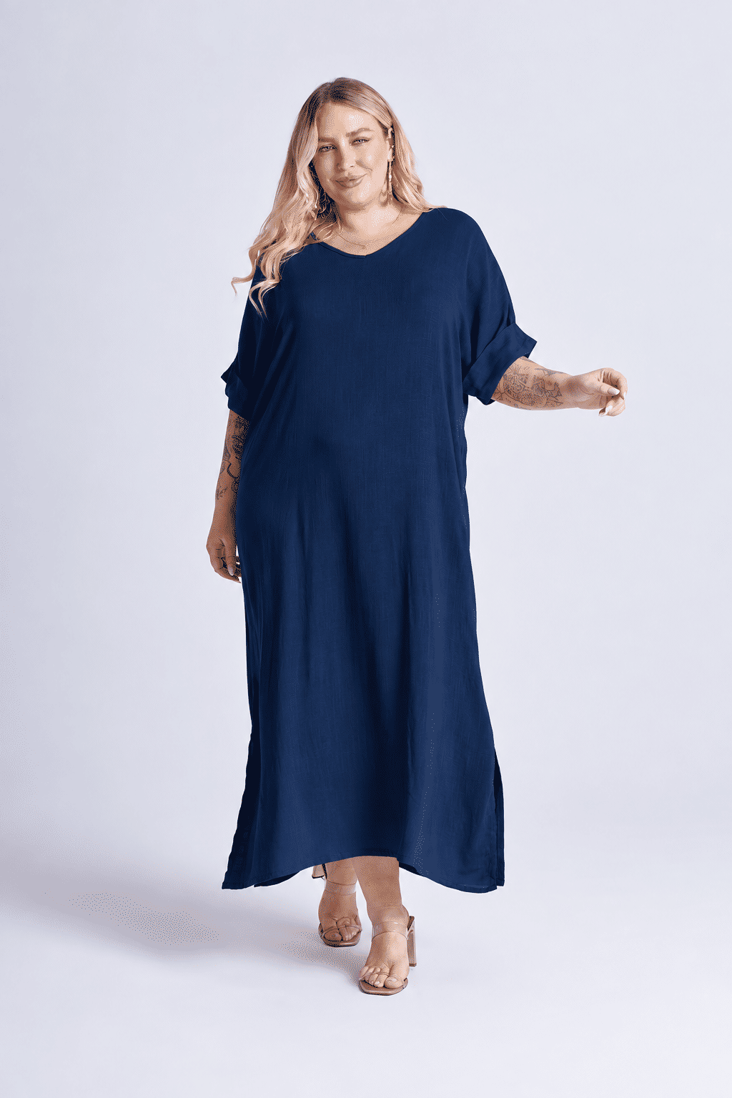 Vestido Elen Azul Marinho Vestido Elen Azul Marinho