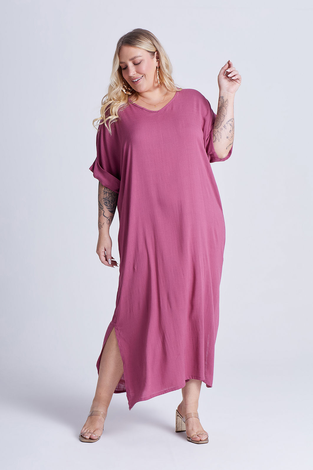 Vestido Elen Framboesa Vestido Elen Framboesa