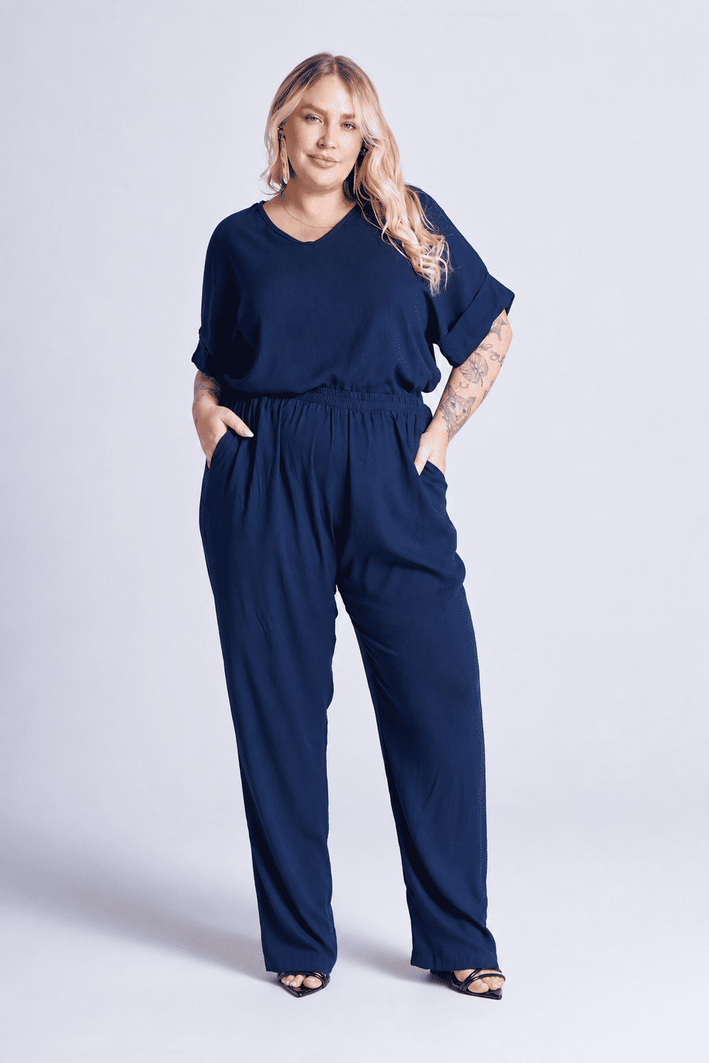 Blusa Helena Azul Marinho Blusa Helena Azul Marinho