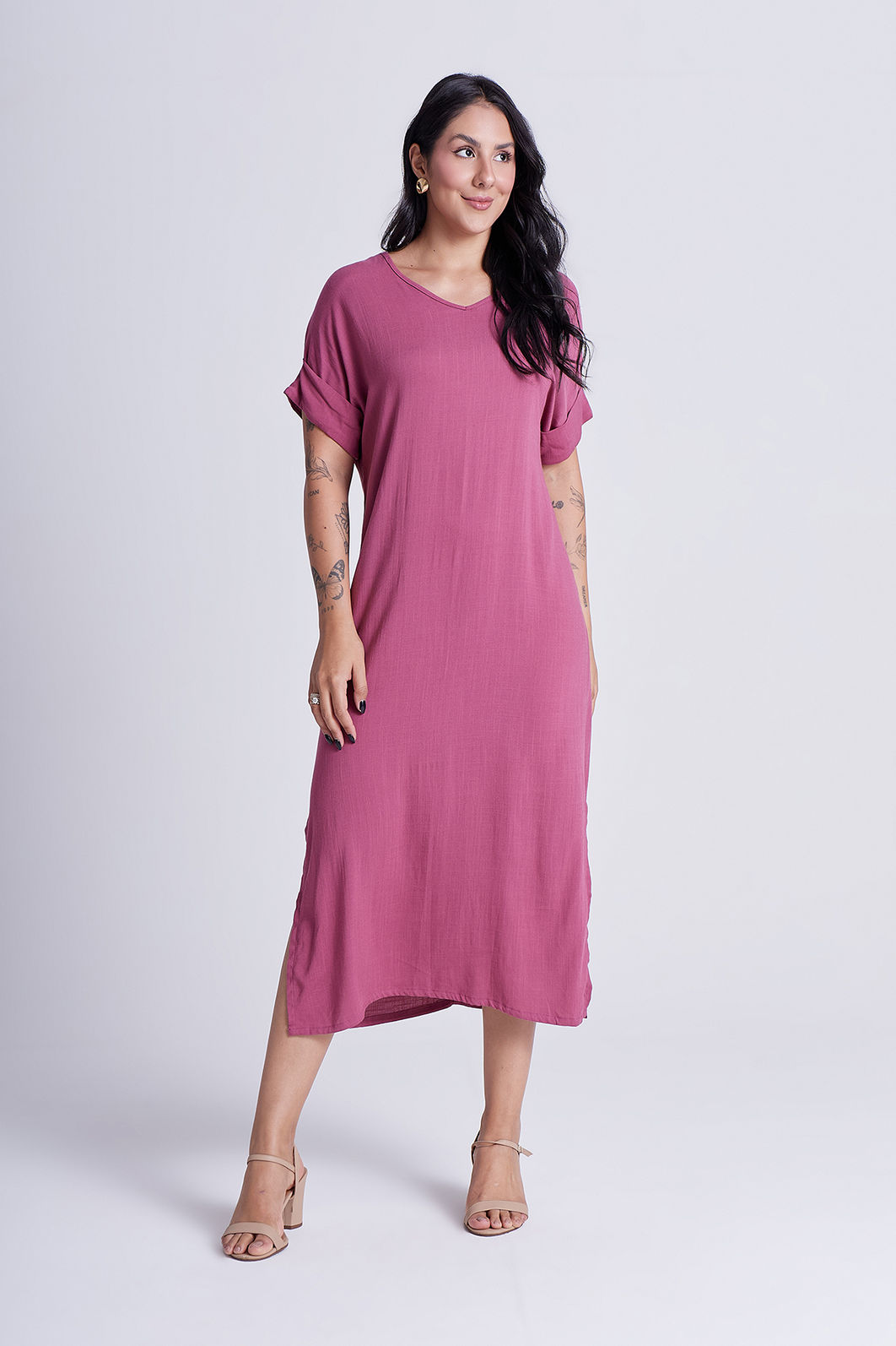 Vestido Elen Framboesa Vestido Elen Framboesa