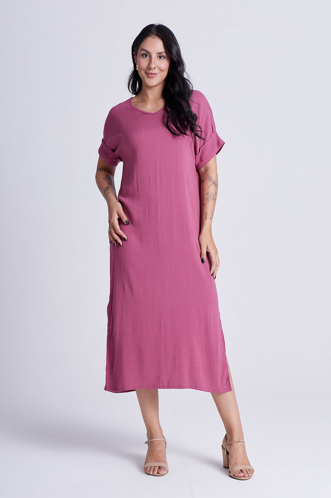 Vestido Elen Framboesa Vestido Elen Framboesa