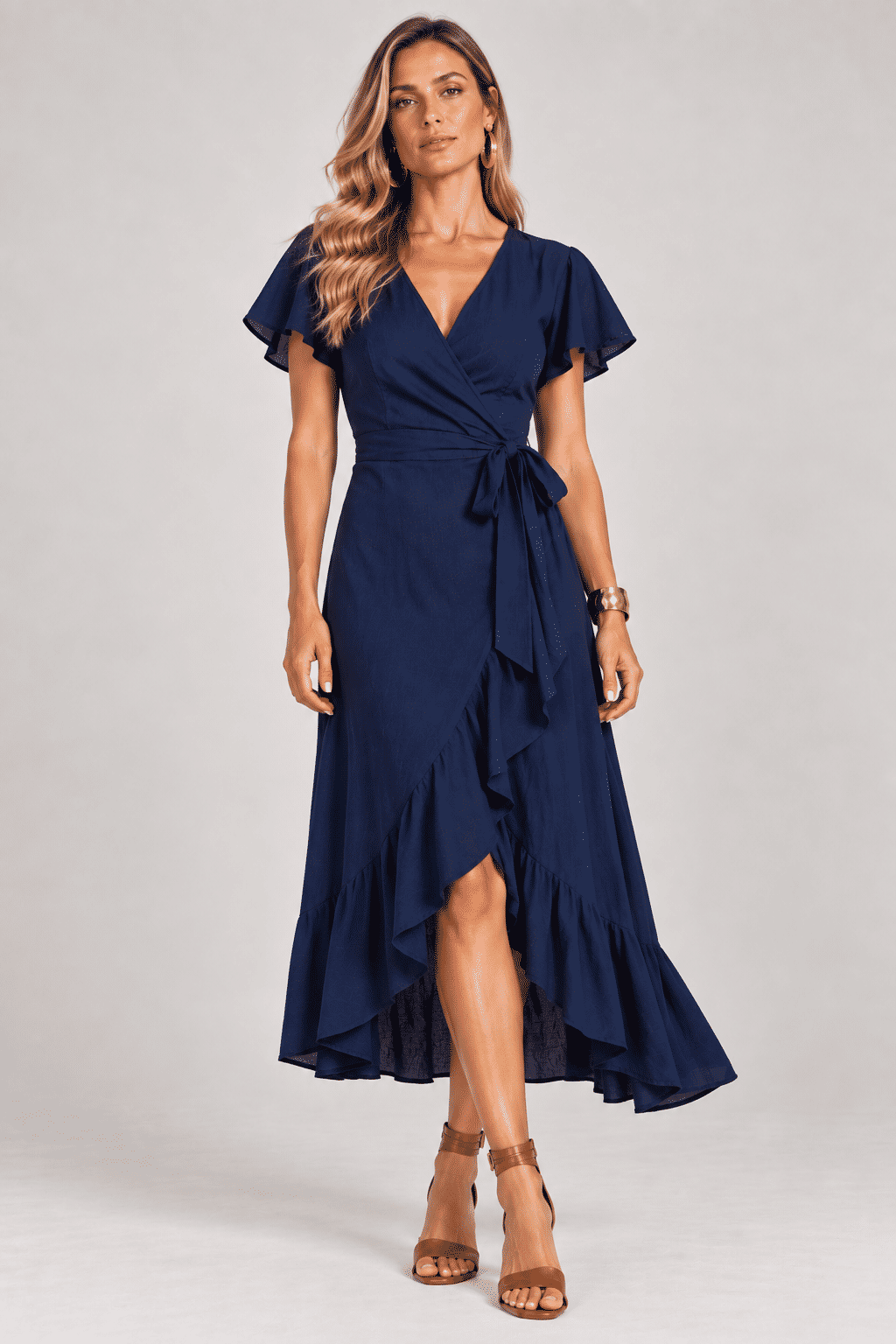 Vestido Liliana Azul Marinho Vestido Liliana Azul Marinho